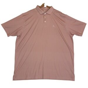 RHOBACK Don't Mess with Texas AOP Burnt Orange/White Performance Golf Polo  3XL